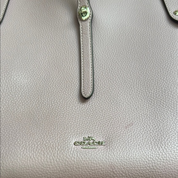 Coach Purple Structured Tote Bag with Spacious Design - Picture 2 of 6